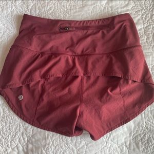Lululemon speed up short High waist Mulled Wine